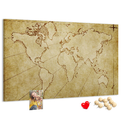 Fětská nástěnka Mapa starověkého světa s kontinenty