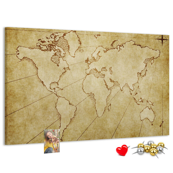 Fětská nástěnka Mapa starověkého světa s kontinenty