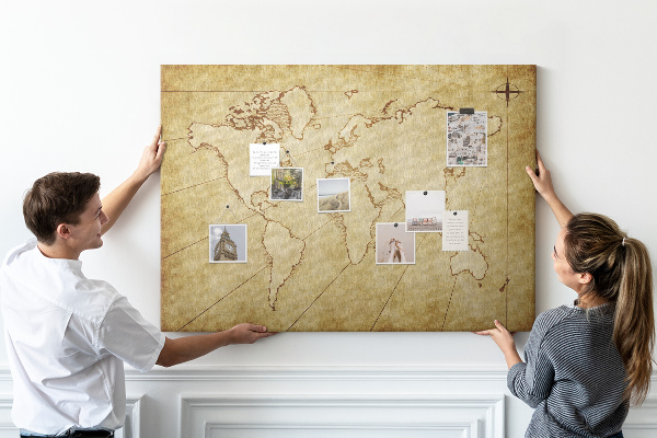 Fětská nástěnka Mapa starověkého světa s kontinenty