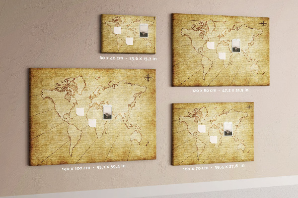 Fětská nástěnka Mapa starověkého světa s kontinenty