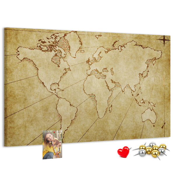 Fětská nástěnka Mapa starověkého světa s kontinenty