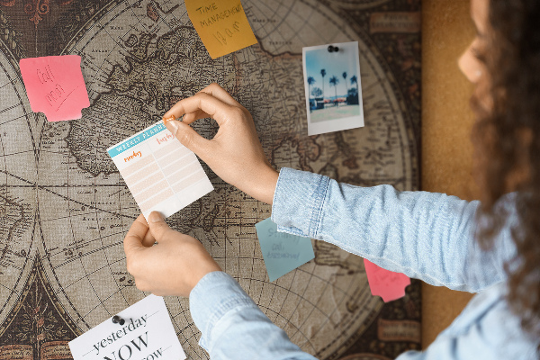 Nástěnka Mapa starověkého světa s geografickými detaily