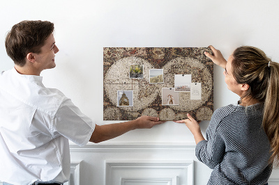 Nástěnka Mapa starověkého světa s geografickými detaily
