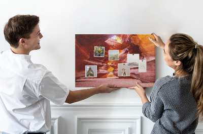 Korková nástěnka Magické skalní útvary v soutěsce.