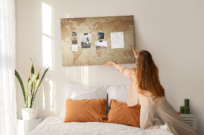 Nástěnka Mapa starověkého světa na hnědém pozadí
