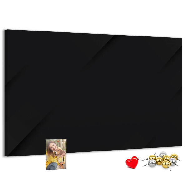 Korková nástěnka Černá deska s barevnými kolíky