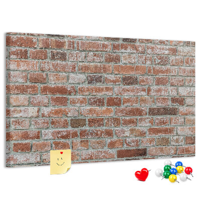 Nástěnka Cihlová zeď s přírodním povrchem