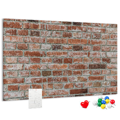 Nástěnka Cihlová zeď s přírodním povrchem
