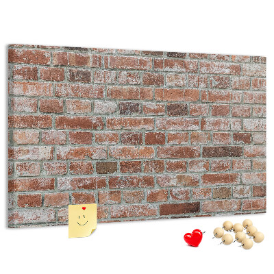 Nástěnka Cihlová zeď s přírodním povrchem