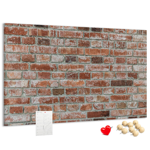 Nástěnka Cihlová zeď s přírodním povrchem