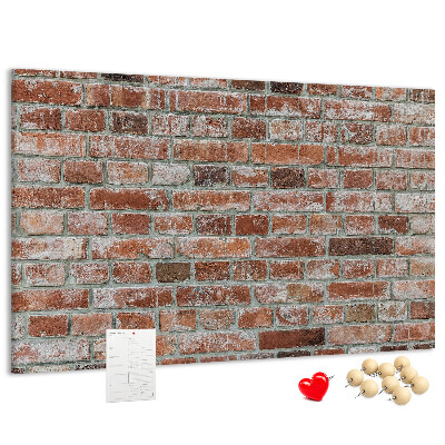 Nástěnka Cihlová zeď s přírodním povrchem