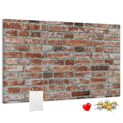 Nástěnka Cihlová zeď s přírodním povrchem