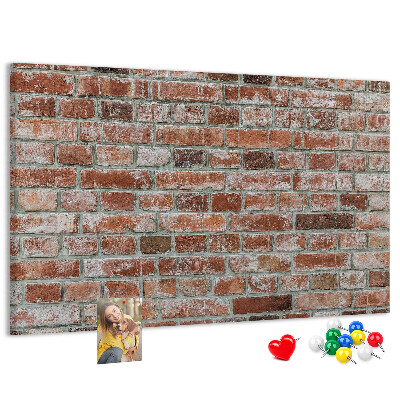 Nástěnka Cihlová zeď s přírodním povrchem