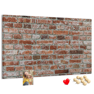 Nástěnka Cihlová zeď s přírodním povrchem