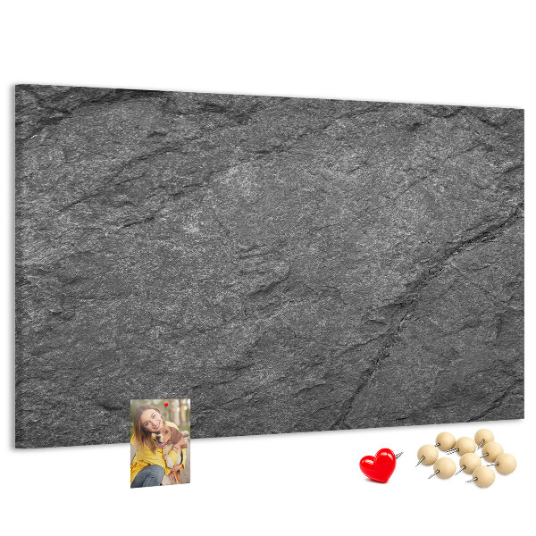 Korková nástěnka Kamenná textura v odstínech šedé