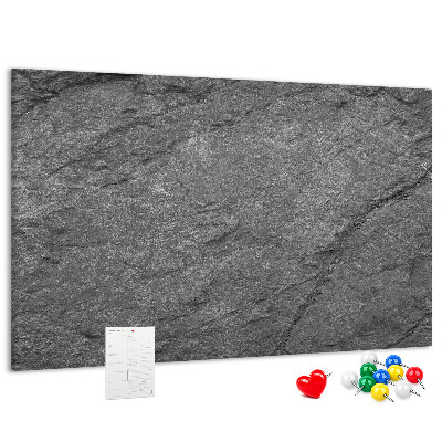 Korková nástěnka Kamenná textura v odstínech šedé