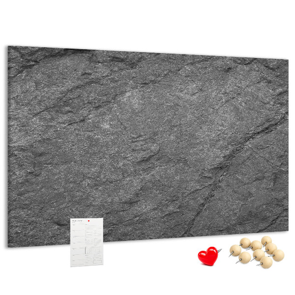 Korková nástěnka Kamenná textura v odstínech šedé