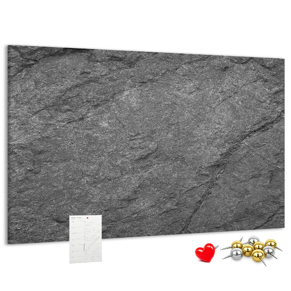 Korková nástěnka Kamenná textura v odstínech šedé