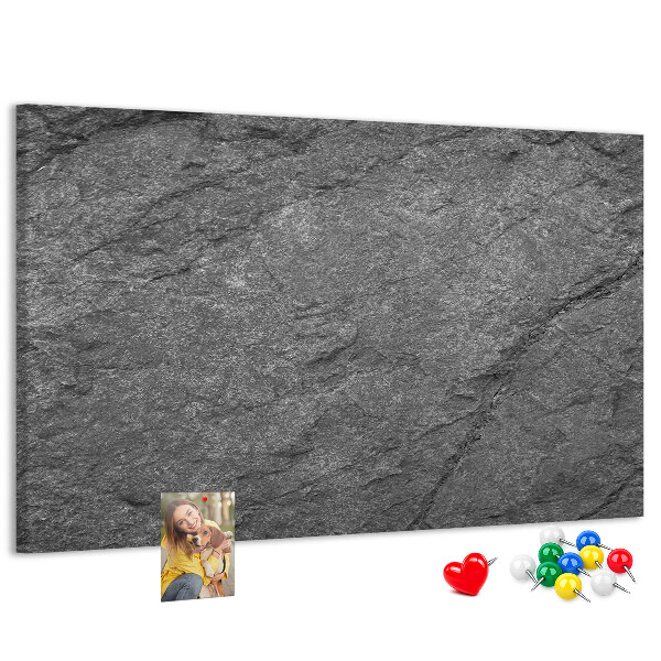Korková nástěnka Kamenná textura v odstínech šedé