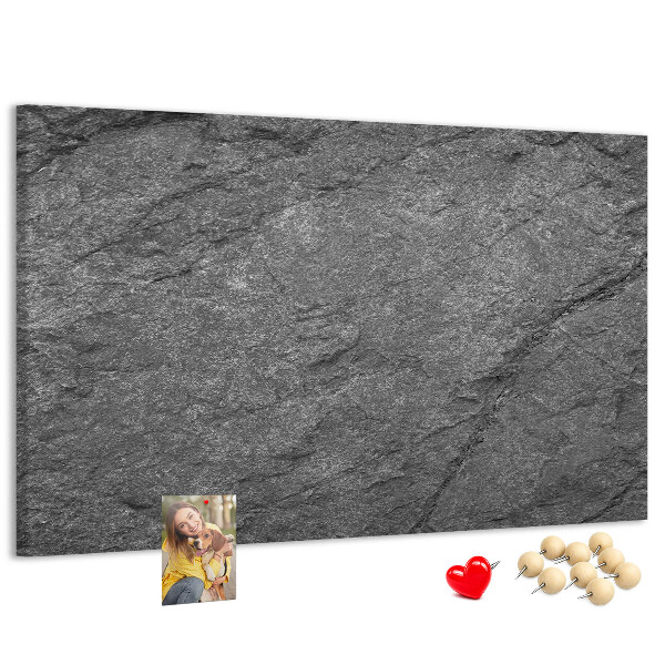 Korková nástěnka Kamenná textura v odstínech šedé