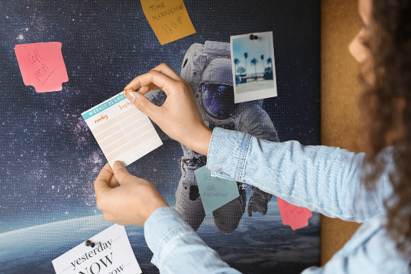 Fětská nástěnka Astronaut ve vesmíru