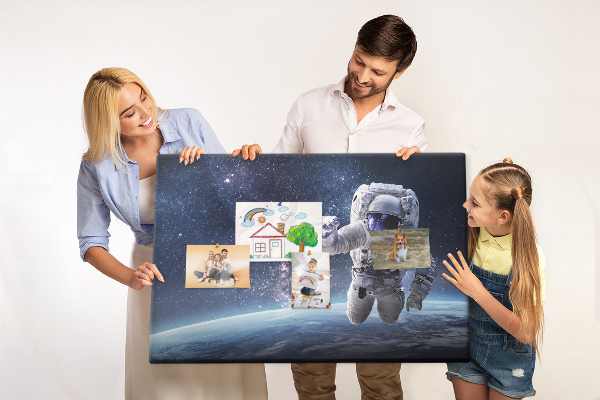 Fětská nástěnka Astronaut ve vesmíru
