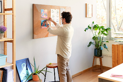 Fětská nástěnka Geometrické odstíny oranžové v trojúhelnících