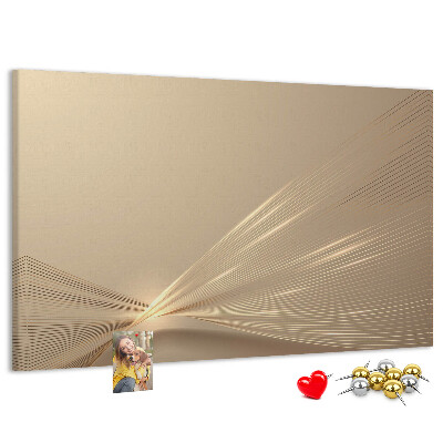 Nástěnka Jemné linie v odstínech béžové