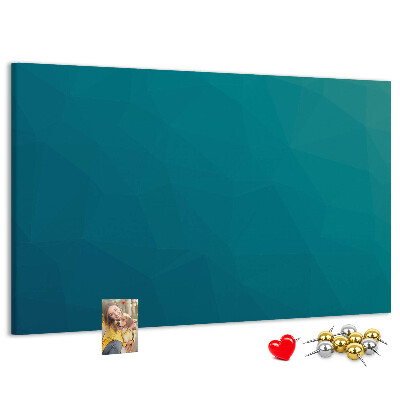 Nástěnka Geometrické tvary v odstínech modré
