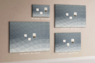 Korková nástěnka Geometrické trojúhelníky ve stupních šedi na pozadí
