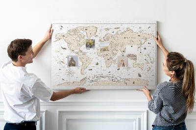 Nástěnka Mapa starověkého světa s geografickými detaily