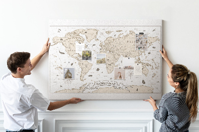 Nástěnka Mapa starověkého světa s geografickými detaily
