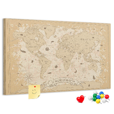 Fětská nástěnka Mapa starověkého světa s geografickými detaily