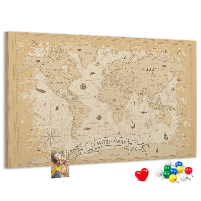 Fětská nástěnka Mapa starověkého světa s geografickými detaily