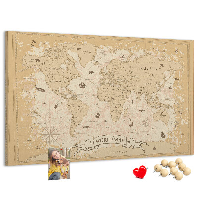 Fětská nástěnka Mapa starověkého světa s geografickými detaily