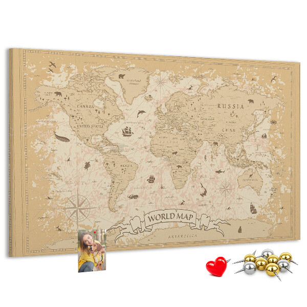 Fětská nástěnka Mapa starověkého světa s geografickými detaily