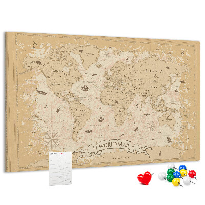 Fětská nástěnka Mapa starověkého světa s geografickými detaily