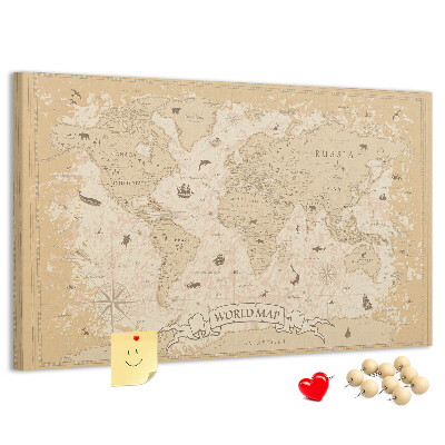 Fětská nástěnka Mapa starověkého světa s geografickými detaily