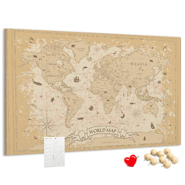 Fětská nástěnka Mapa starověkého světa s geografickými detaily