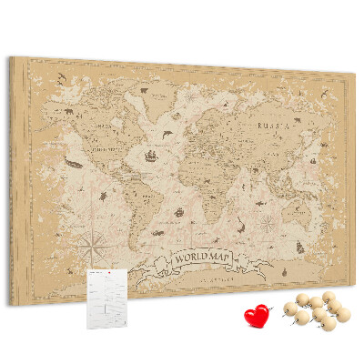 Fětská nástěnka Mapa starověkého světa s geografickými detaily