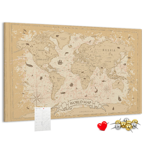 Fětská nástěnka Mapa starověkého světa s geografickými detaily