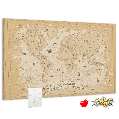 Fětská nástěnka Mapa starověkého světa s geografickými detaily