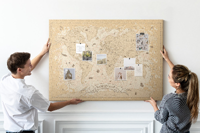 Fětská nástěnka Mapa starověkého světa s geografickými detaily