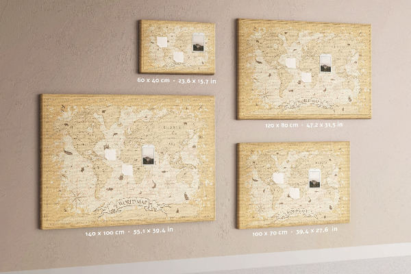 Fětská nástěnka Mapa starověkého světa s geografickými detaily