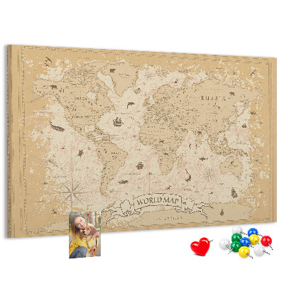 Fětská nástěnka Mapa starověkého světa s geografickými detaily