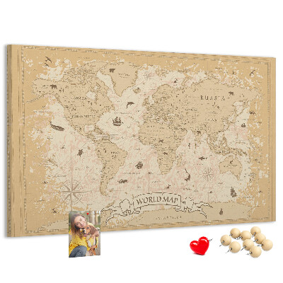Fětská nástěnka Mapa starověkého světa s geografickými detaily