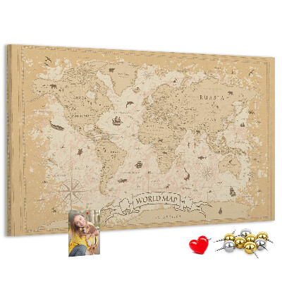 Fětská nástěnka Mapa starověkého světa s geografickými detaily