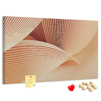 Fětská nástěnka Vlny v jemných odstínech béžové