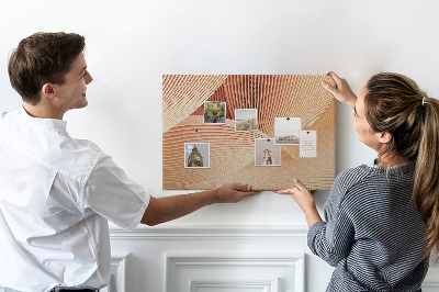 Fětská nástěnka Vlny v jemných odstínech béžové