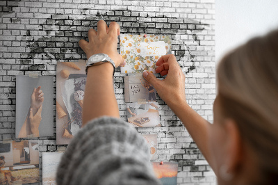 Korková nástěnka Mapa světa na cihlovou zeď